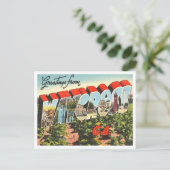 Grüße von Waycross, Georgia Vintage Travel Postkarte (Stehend Vorderseite)