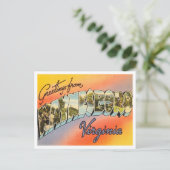 Grüße von Waynesboro, Virginia Vintage Travel Postkarte (Stehend Vorderseite)