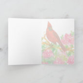 Grüße von West Virginia Kardinal Rhododendron Karte (Innenseite)