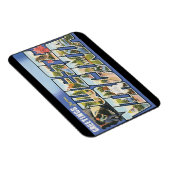 Grüße von West Virginia_Vintage Travel Poster Magnet (Rechte Seite)