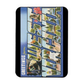 Grüße von West Virginia_Vintage Travel Poster Magnet (Vertikal)
