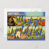 Grüße von West Virginia WV Postkarte (Vorne/Hinten)
