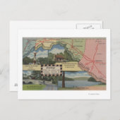 Grüße von Western Maryland (Detaillierte Karte) Postkarte (Vorne/Hinten)