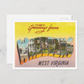 Grüße von Wheel, West Virginia Travel Postkarte (Vorne/Hinten)