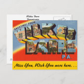 Grüße von Wilkes Barre Postkarte (Vorne/Hinten)