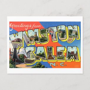 Grüße von Winston-Salem, North Carolina Postkarte