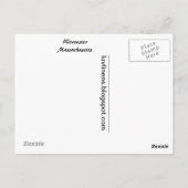 Grüße von Worcester, Massachusetts Postkarte (Rückseite)