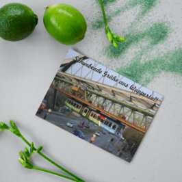 Grüße von Wuppertal in deutscher Sprache Postkarte