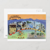 Grüße von Wyoming Postkarte (Vorne/Hinten)
