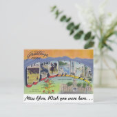 Grüße von Wyoming Postkarte (Stehend Vorderseite)