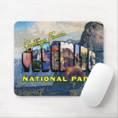 Grüße von Yosemite Nationalpark Mousepad (Mit Mouse)