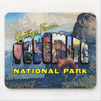 Grüße von Yosemite Nationalpark Mousepad