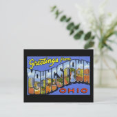 Grüße von Youngstown Ohio Postkarte (Stehend Vorderseite)