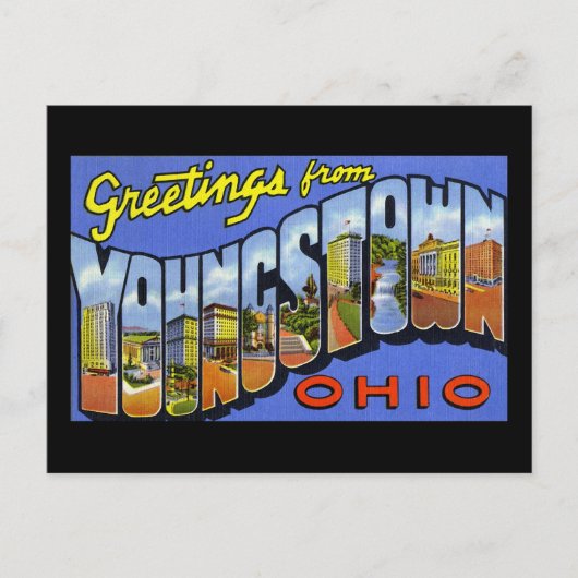 Grüße von Youngstown Ohio Postkarte (Vorderseite)