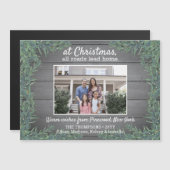 Grüße von Zuhause Weihnachten Foto Magnetkarte (Vorne/Hinten)