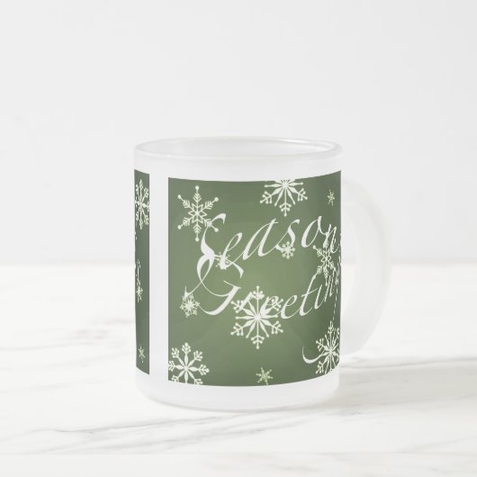 Grüße Weihnachtsgläser Tasse Set (VorderseiteRechts)
