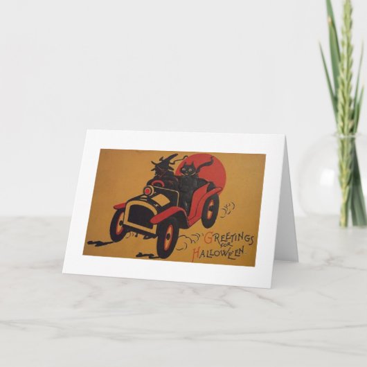 Grüße zu Halloween! Karte (Vorderseite)