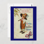 Grüße zu Washington Geburtstag Postkarte (Vorne/Hinten)