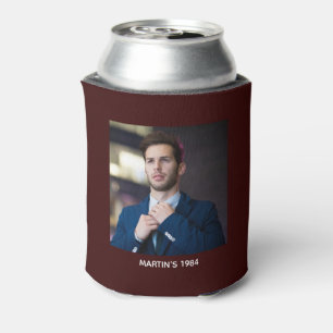 Grüße zum 40. Geburtstag Elegant Funny Dark Red Dosenkühler