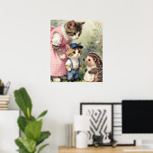 Grüße zum ersten Tag – Kätzchen & Igel Poster (Heimbüro)