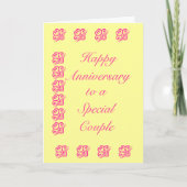 Grüße zum Jahrestag Karte (Vorderseite)
