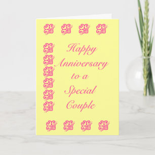 Grüße zum Jahrestag Karte