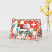 Grüße zum Schweizerischen Nationalfeiertag Karte (Gelbe Blume)