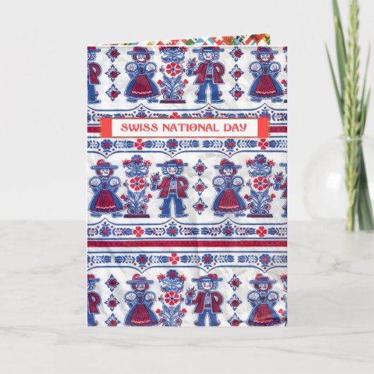 Grüße zum Schweizerischen Nationalfeiertag Karte (Vorderseite)