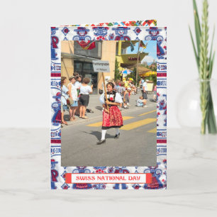 Grüße zum Schweizerischen Nationalfeiertag Karte