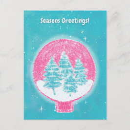 Grüße zur Wintersaison Feiertagspostkarte