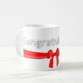 Grüßende Glückwünsche Kaffeetasse (Vorderseite Links)