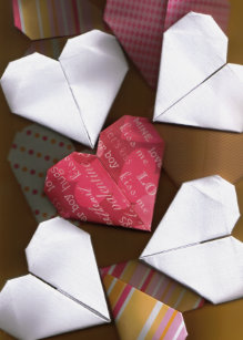 Origami Herz Karten Zazzlede