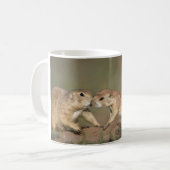 Grüßende Präriehunde Kaffeetasse (Vorderseite Links)