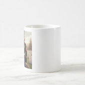 grüßender Marine Corps Wolf Kaffeetasse (Mittel)
