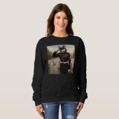 grüßender Marine Corps Wolf Sweatshirt (Vorne ganz)