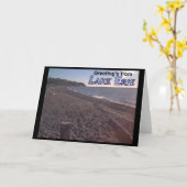 Grußes von Strand des Eriesees Ohio Karte (Gelbe Blume)