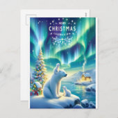 Grußfreudige Grüße: Frohe Weihnachtsfeiertage Post Feiertagspostkarte (Vorne/Hinten)