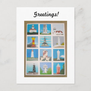 Grußhütten in aller Welt Postkarte
