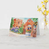 Grußkarte 1957 EL Presidito Karte (Gelbe Blume)