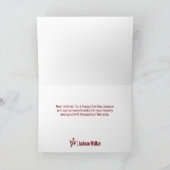 Grußkarte 2020 der Jahreszeit | Rot Karte (Innenseite)