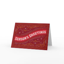 Grußkarte 2020 der Jahreszeit | Rot