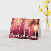 Grußkarte 4. Juli Karte (Gelbe Blume)