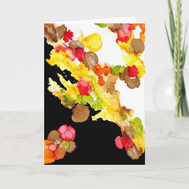 Grußkarte "Abstrakt Bouquet" Karte