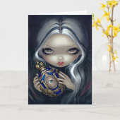 Grußkarte "Alchemischer Engel IV" Karte (Gelbe Blume)