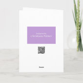 Grußkarte - Alter ist nur eine Zahl Karte (Rückseite)