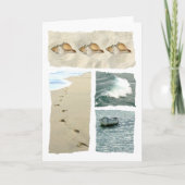 Grußkarte am Küstenmeer Karte (Vorderseite)