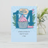 Grußkarte am weißen Tag Feiertagskarte (Stehend Vorderseite)