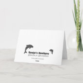 Grußkarte an der Ziegelwand Karte (Rückseite)