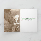 Grußkarte "Anstrichene Feiertage" Feiertagskarte (Innenseite)