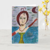 Grußkarte anzeigen (innen leer) karte (Gelbe Blume)